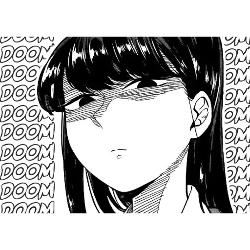 manga, picture, san manga, manga komi san, manga characters