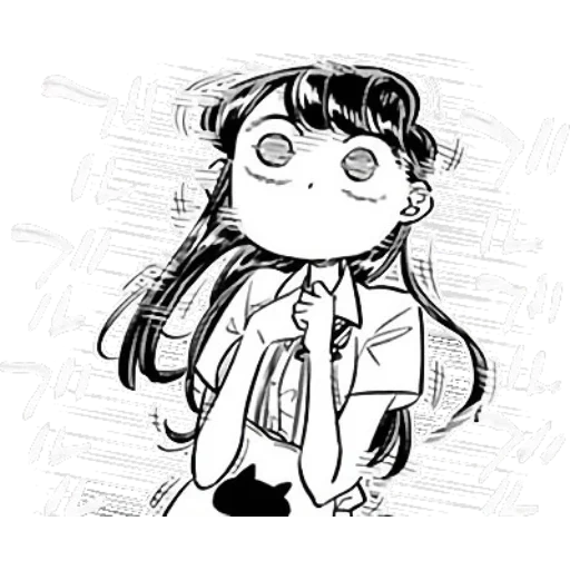 foto, komi-san, komi san, komi san chibi, komi san wayomyushou desu manga