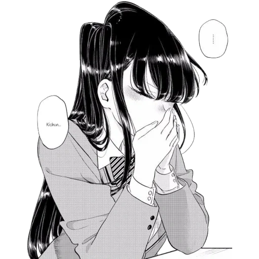 immagine, manga anime, komi san manga, manga girl anime