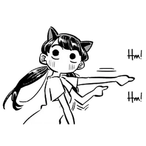 милые аниме, манга аниме, komi san emote, аниме персонажи