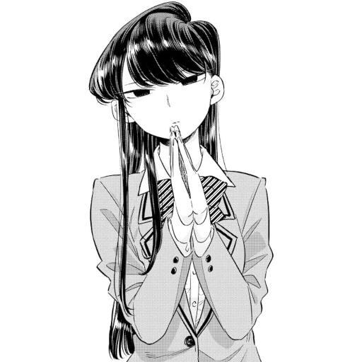 рисунок, komi shouko, девушки аниме, коми сан манга, komi san wa komyushou desu аниме