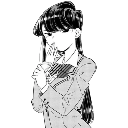 immagine, ragazze anime, komi san manga, anime mein kampf