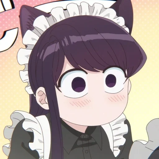 animación, komi san, animación linda, animación divertida, papel de animación