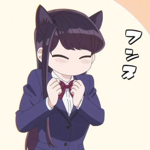 komi san, anime creative, komi san wa, comy sun cat, anime charaktere