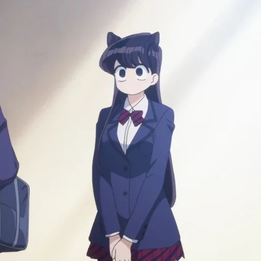 komi san, anime girl, anime girl, komyushou desu, cartoon characters