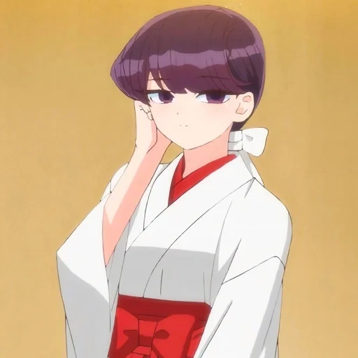 komi san, no maidens, anime girl, komyushou desu, cartoon character