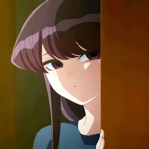 komi san, menina anime, komi x tadano, personagem de anime, animação komi san wa komyushou desu