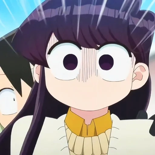 komi, animation, anime, komi san, cartoon character