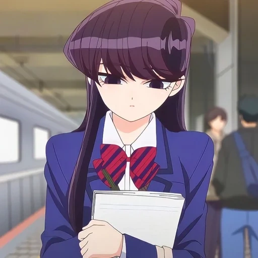 shouko komi, menina anime, komyushou desu, personagem de anime, animação komi san wa komyushou desu