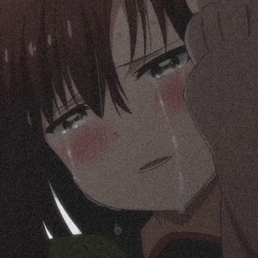anime, idee per anime, anime a fumetti, anime triste, aesthetics of anime crying