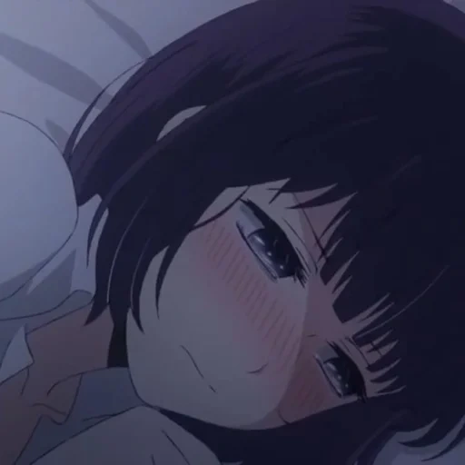 anime, anime süß, der anime ist dunkel, kuzu nein honkai, hanabi yasuraoka traurig