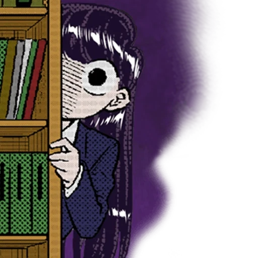 anime, bild, komi san