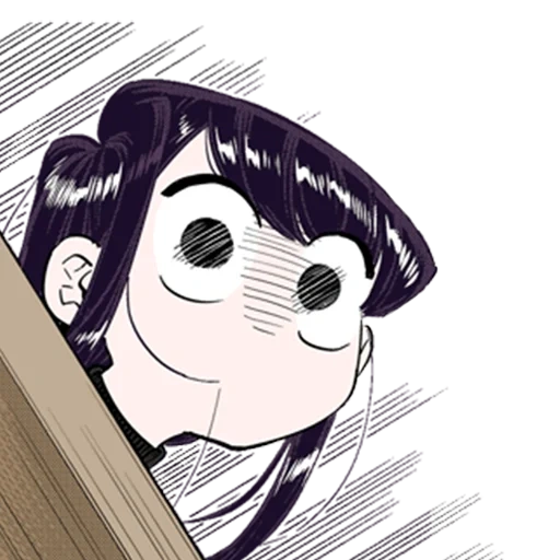 animação, figura, komi san, montanha komi, animação de xiaomei