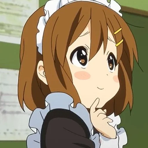 keion yui, aki toyosaki, yui hirasava, anime characters, yui hirasava is a maid