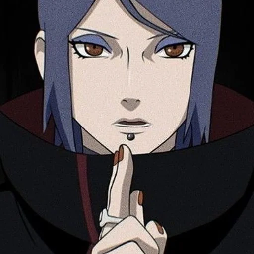 hayumi conan, conan naruto, konan akazuka, conan ring of the bright moon, naruto akazuka konan