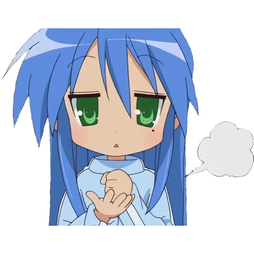 lucky star, simple anime, the anime is funny, anime drawings
