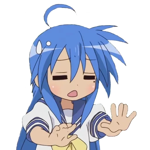 anime z, estrella de la suerte, el anime es azul, anime nyashny, dibujos de anime
