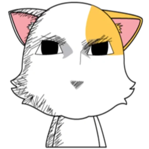 chibi katzen, anime katzen, anime mündung, coole emoticons anime, die emoticons sind lustig