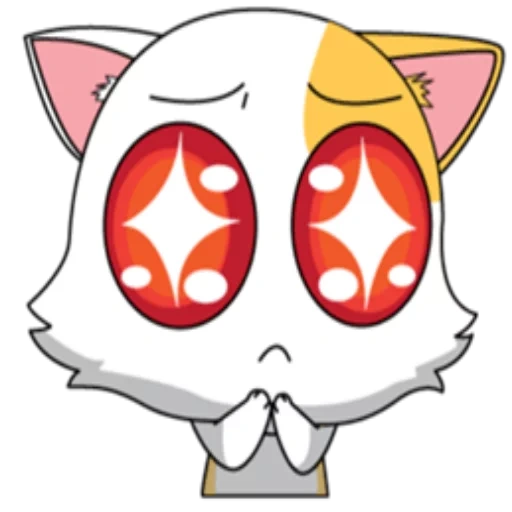 koneko, аниме смайлики, няшный смайлик, маска кота аниме
