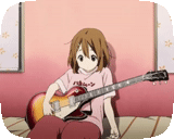 тян, аниме идеи, лёгкая музыка аниме, комната юи хирасава, к он юи хирасава гитарой
