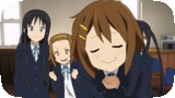 yui chan, picture, aki toyosaki, kawai anime, k-on rice ending