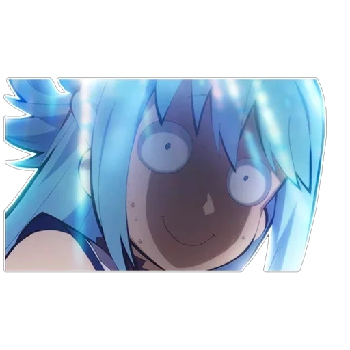 konosuba, aqua konosuba, kono suba, modelo de água kono suba, rosto de água kono suba