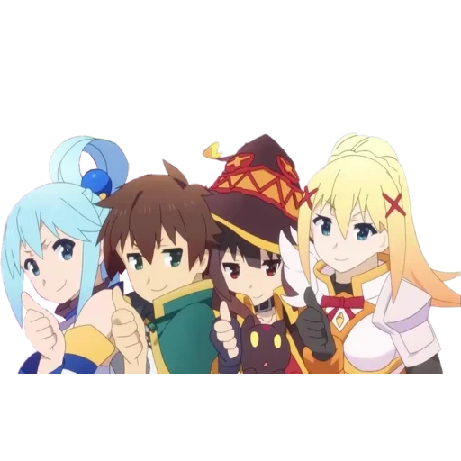 konosuba, konosuba anime, konosuba poster, konosuba öffnung, konosuba staffel 3