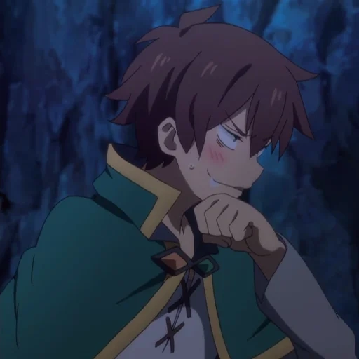 konosuba, cazum konosuba, anime konosuba kazuma, tiros de konosube de kazuma, el señor de la oscuridad de la konosuba