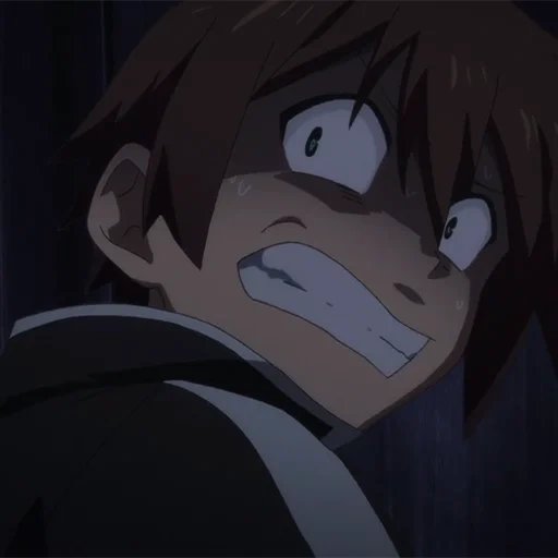 anime, cazum konosuba, akame ga membunuh tatsumi, anime konosuba kazuma, cazum sato takut