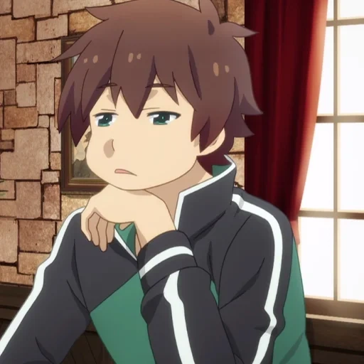 anime, anime kazum, ciudad de konosuba, konosuba kazuma, anime sato kazuma