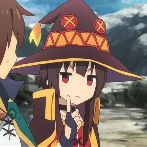 mégumin, konosuba, konosuba, anime konosuba, légende de la harrow konosuba