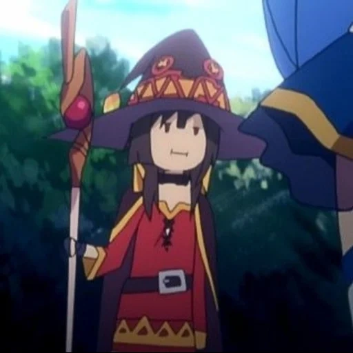 megumin, visum des pferdes, konosuba ov 2, konosuba megumin, konosuba chunchunmaru