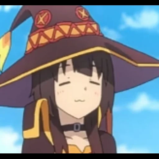 megumin, konosuba, peixe anime, kono su bamei gumin, lenda vermelha profunda de miguming