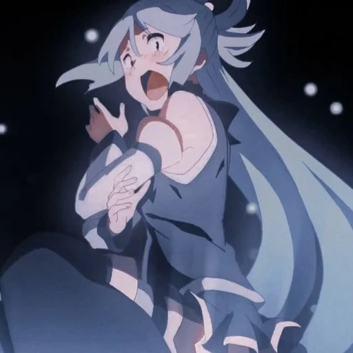 animação, arte de animação, deusa de anime, personagem de anime, kono suba water magic