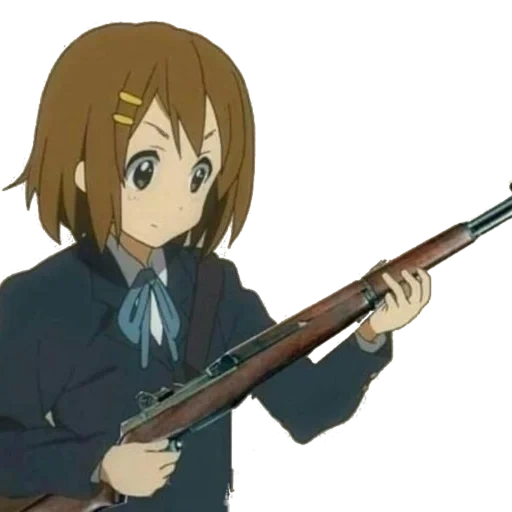 aki toyosaki, anime characters, yui hirasawa guitar, civil defense, yui hirasawa civil defense