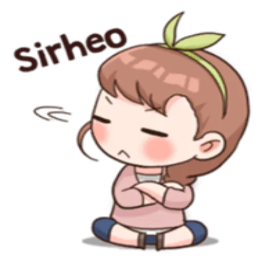 chibi, anime, bahasa korea, e versi korea, wanita korea