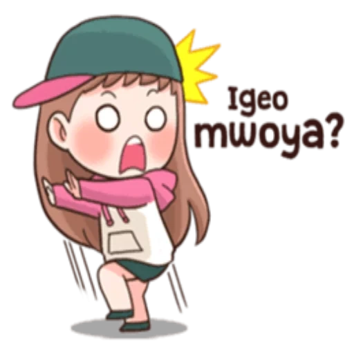 chibi, bild, korea k-pop, koreanischer emoji, koreanisch watsap