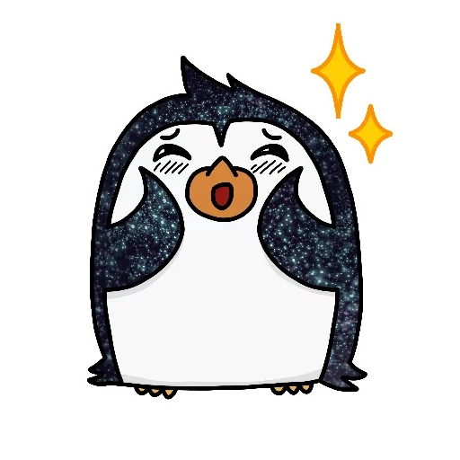 emoticônes, pingouins