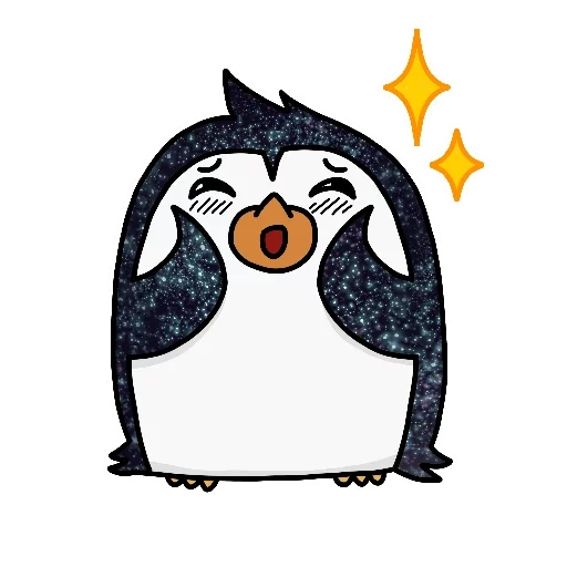 emoji, penguin