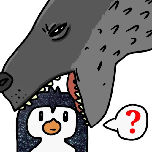 kode qr, pinguin, penguin yang malang