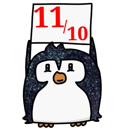 penguin, dear penguin, penguin sticker, penguin srisovka
