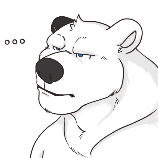 bear, polar bear, dynamite grizzly, bear illustration, bear reference head