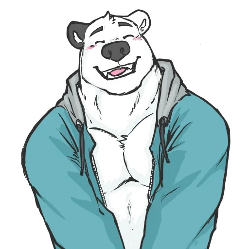 bear, polar bear, bear character, we bare bears anime, white bear pitch