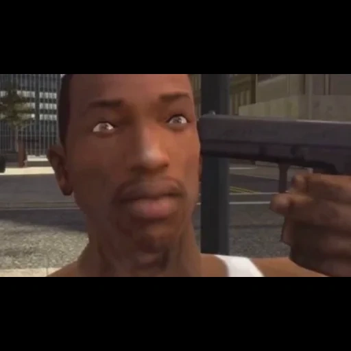 objectif du film, carl johnson, c.j gta remaster, chel gta kiss by carl johnson