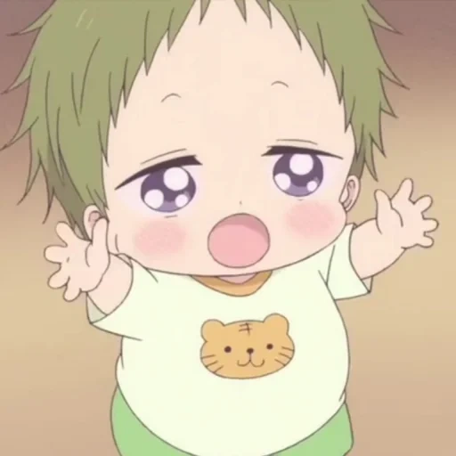 котаро аниме малыш, милые аниме персонажи, рисунок, кавай аниме, gakuen babysitters котаро