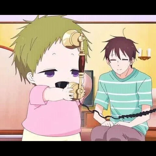 bambino anime, personaggi anime, babysitter gakuen, babysitter gakuen kirin, anime kotaru