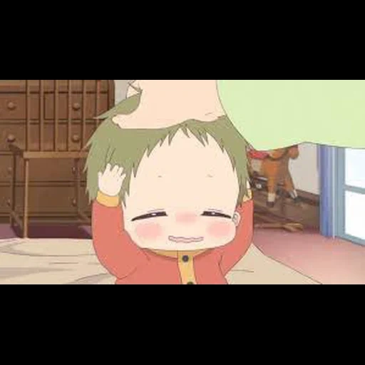 babysitter, anime baby, anime charaktere, kindermädchen in der schule von otaro, kotarou cute moments