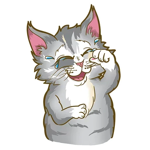 stiker telegram, stiker telegram kucing ceria