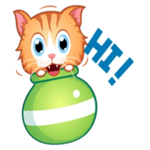 cat, cat animation, cartoon cat, cartoon cat ball, cartoon kitten ball