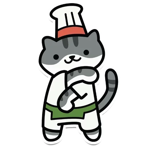 gato, gato, chef de gato, personagens fictícios, neko atsume kitty collector